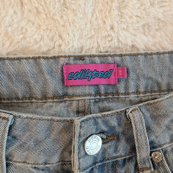 Edikted Bow Light Blue Jeans - Picture 4 of 8